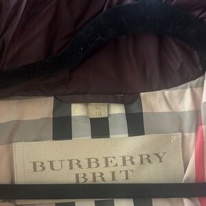 Women’s Burberry Burgundy Puffer Jacket
